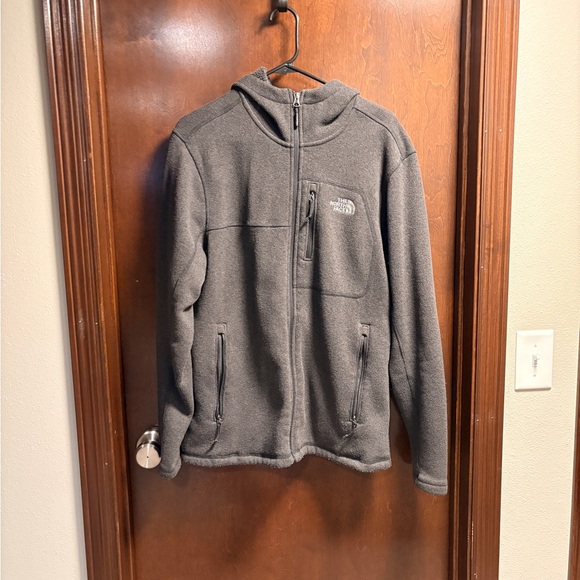 The North Face Other - The North Face Dark Gray Hooded Fleece Jacket